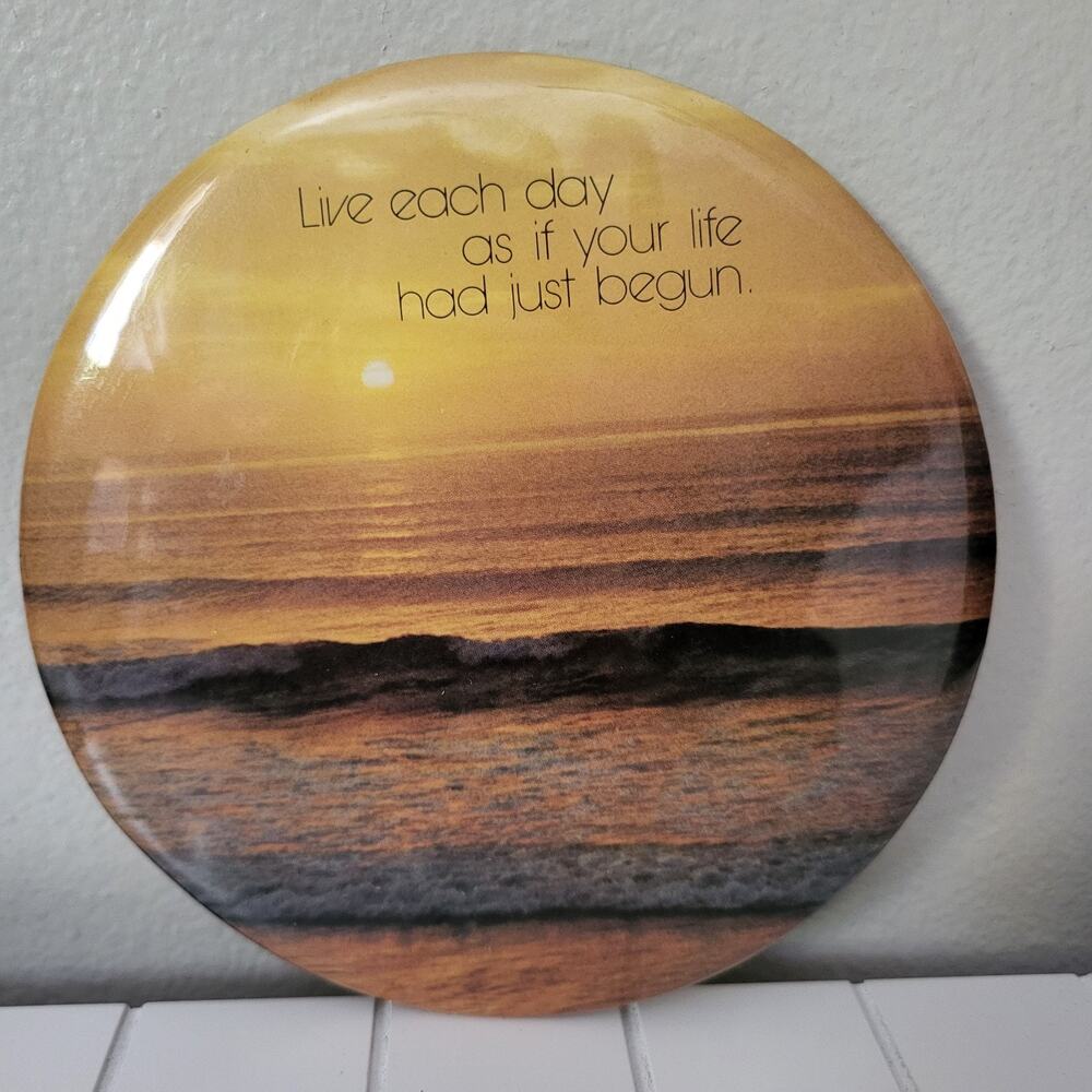 Lot of 2 VTD Inspirational Love Pinback Hallmark & Paula's Impressions Plaque